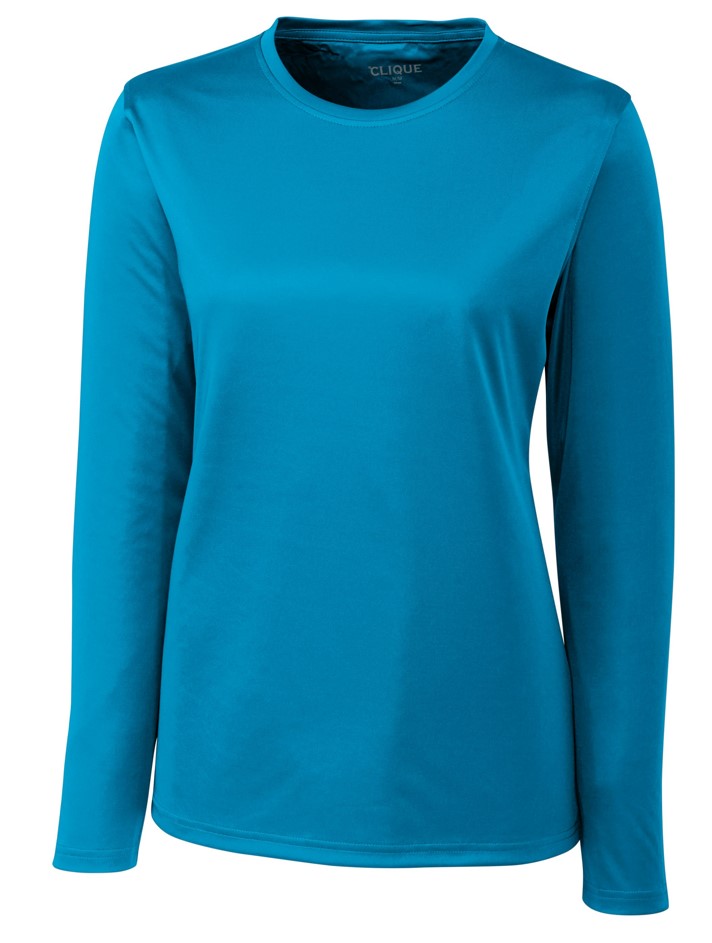 Tシャツ・カットソー RONRON MINI POINT LABEL OVER FIT LONG SLEEVE BLUE MINI POINT LABEL OVER FIT LONG SLEEVE BLUE - RONRON 론론